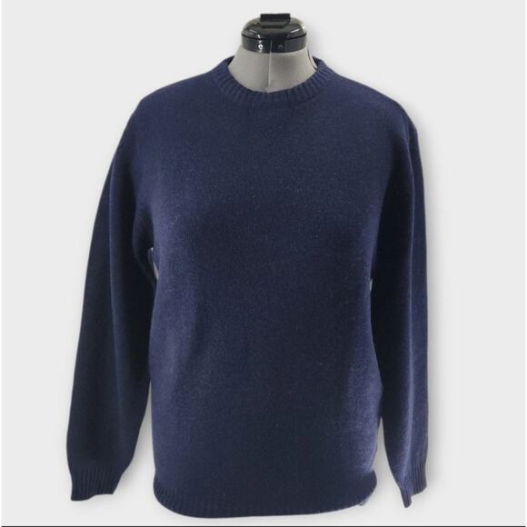 Orvis Other - Orvis Sig. Collection Sweater Men's M Navy Crewneck Lambswool Cashmere Blend NWT